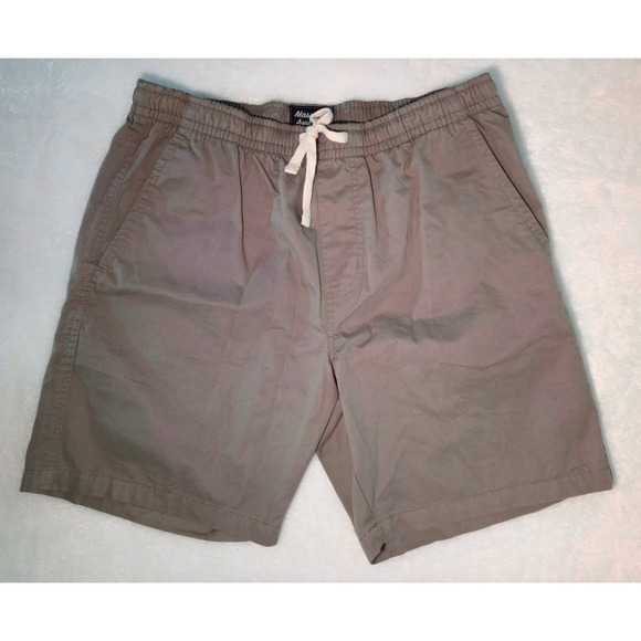 Massive Apparel Goods Other - Mens Khaki Chino Shorts Elastic Waist Drawstring Size M